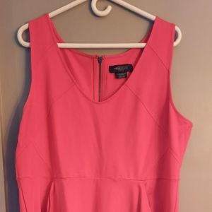 Hot pink knee length dress